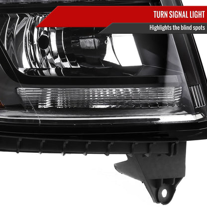 Spec-D 15-20 Tahoe/Suburban Passenger Projector Black Replacement