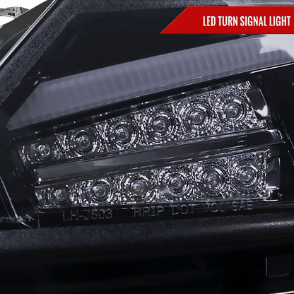 Spec-D 11-13 Scion tC Projector Headlights LED Bar Jet Black/Smoked