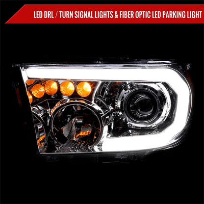 Spec-D 07-13 Tundra/08-17 Sequoia Retro Style Tube Pro Headlights