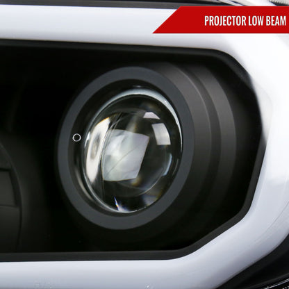 Spec-D 07-13 Tundra/ 08-17 Sequoia Headlights OEM Style Black