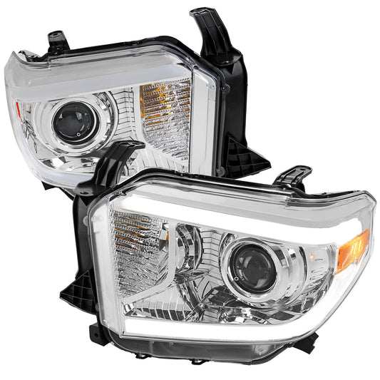 Spec-D 14-21 Tundra Switchback SEQ LED Projector Headlights Chrome