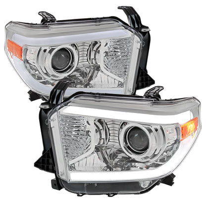 Spec-D 14-21 Toyota Tundra LED Projector Headlights Chrome