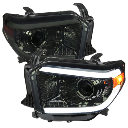 Spec-D 14-21 Tundra LED Projector Headlights Chrome/Smoked