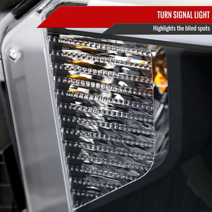 Spec-D 14-21 Tundra Headlights witchback Sequential Signals Black