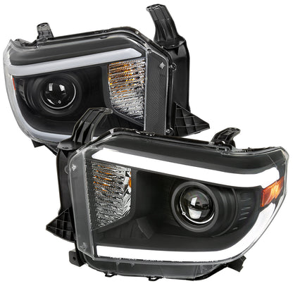 Spec-D 14-21 Tundra Headlights witchback Sequential Signals Black