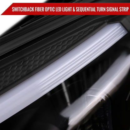 Spec-D 15-18 Mercedes-Benz C-Class W205 SEQ LED Headlights Black