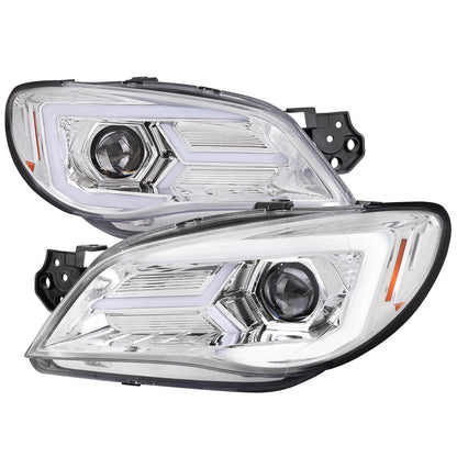 Spec-D 06-07 Impreza WRX STI Headlights Sequential Signals Chrome
