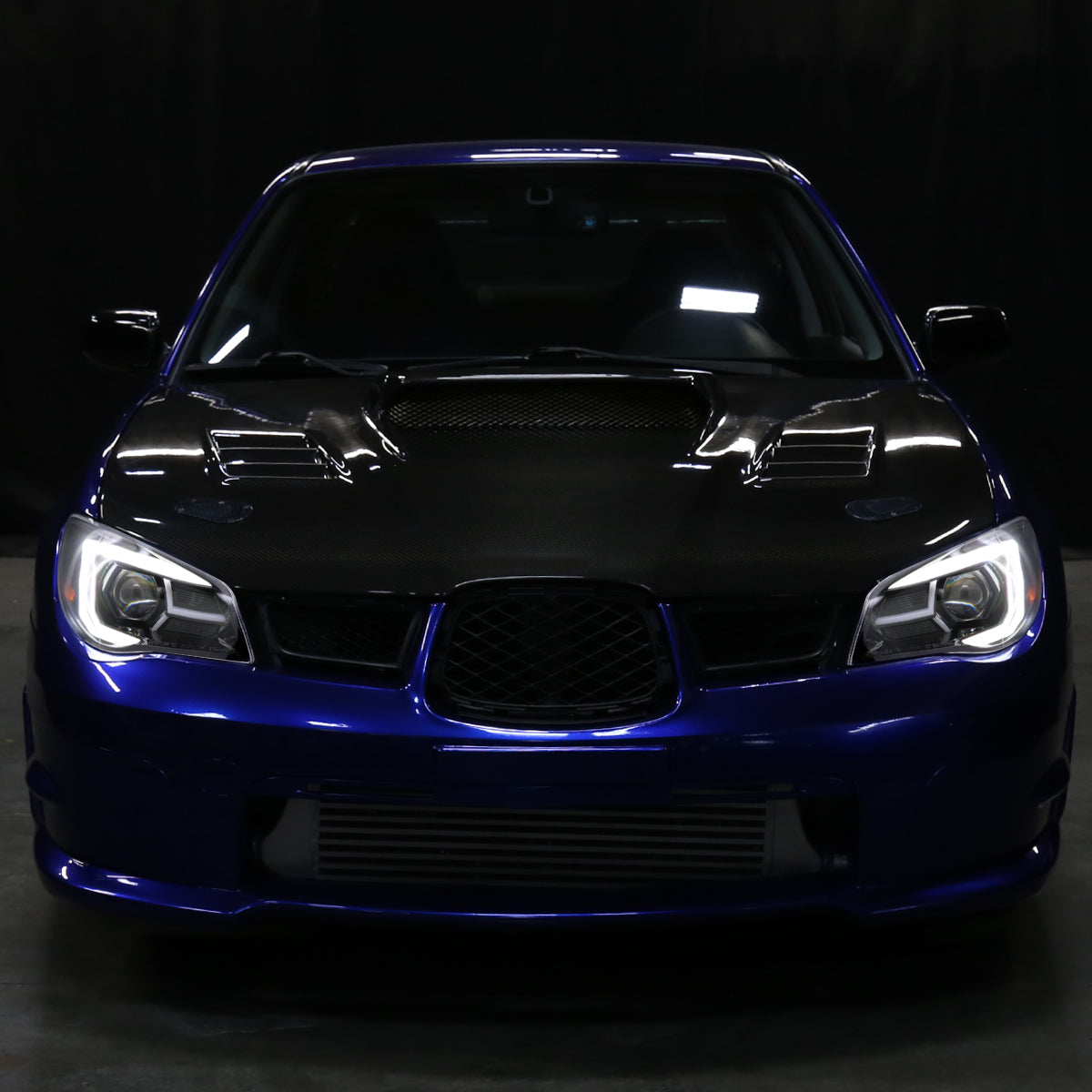 Spec-D 06-07 Subaru WRX STI Projector Headlights Jet Black.