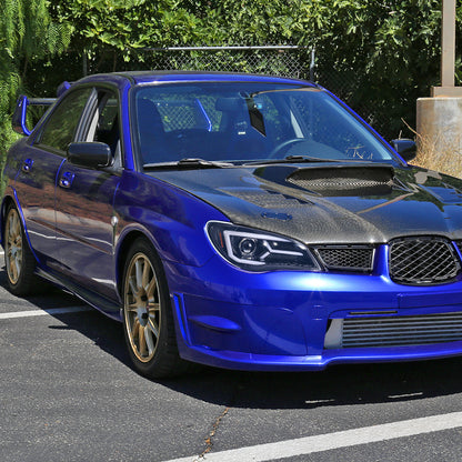 Spec-D 06-07 Subaru WRX STI Projector Headlights Jet Black.