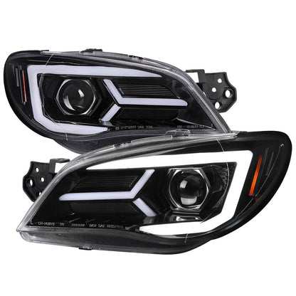 Spec-D 06-07 Subaru WRX STI Projector Headlights Jet Black.