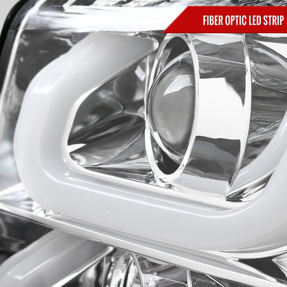 Spec-D 15-20 GMC Yukon/Yukon XL LED U-Bar Projector Headlights Chrome