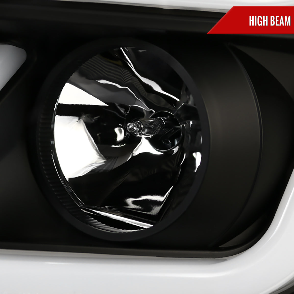 Spec-D 15-20 GMC Yukon/Yukon XL LED U-Bar Projector Headlights Black