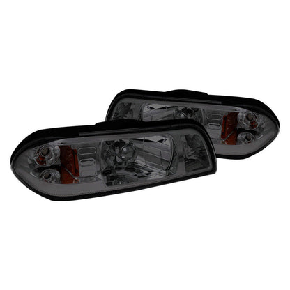 Spec-D 87-93 Ford Mustang Headlights Crystal Chrome/Clear