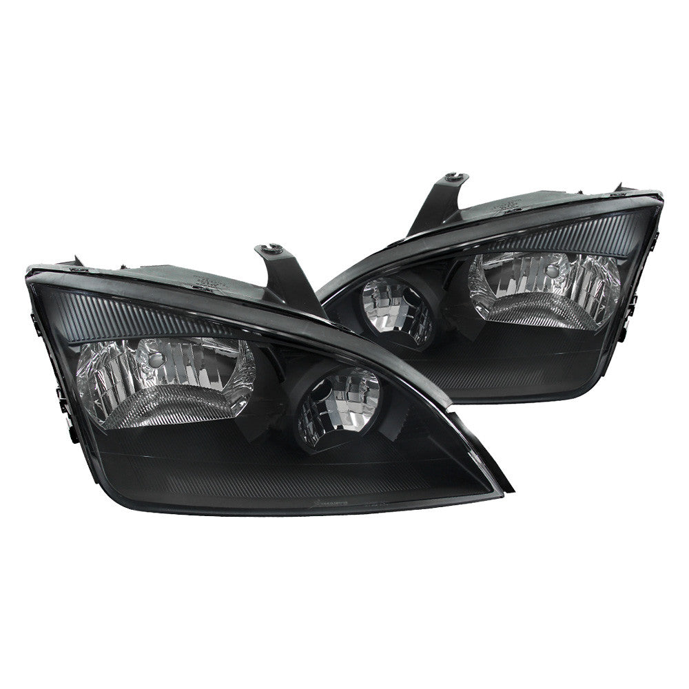 Spec-D 05-07 Ford Focus Headlights Factory Style Matte Black/Clear