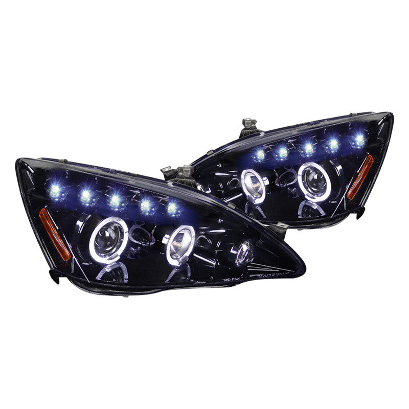 Spec-D 03-07 Accord Projector Headlights Black/Smoked Lens
