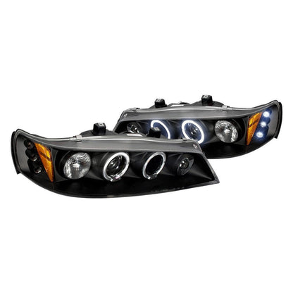 Spec-D 94-97 Honda Accord Halo Projector Headlights Black