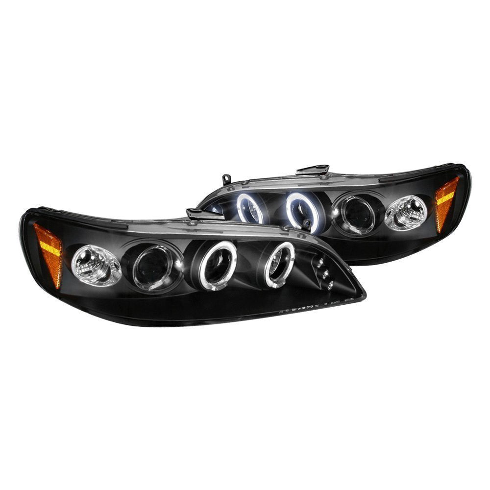 Spec-D 98-02 Honda Accord Halo Projector Headlights Black