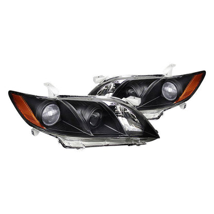 Spec-D 07-09 Toyota Camry Headlights Projector Matte Black/Clear