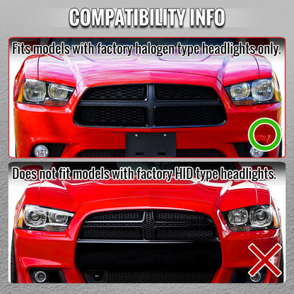 Spec-D 11-14 Dodge Charger Projector Headlights Sequential Chrome