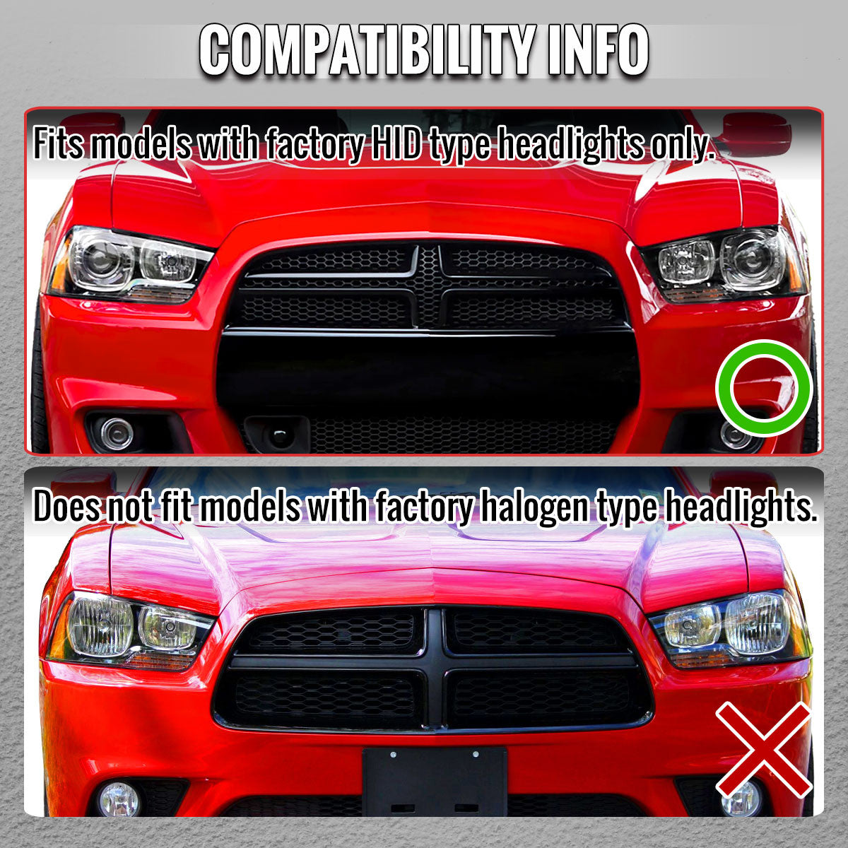 Spec-D 11-14 Dodge Charger Projector HID Headlight Black/Smoked