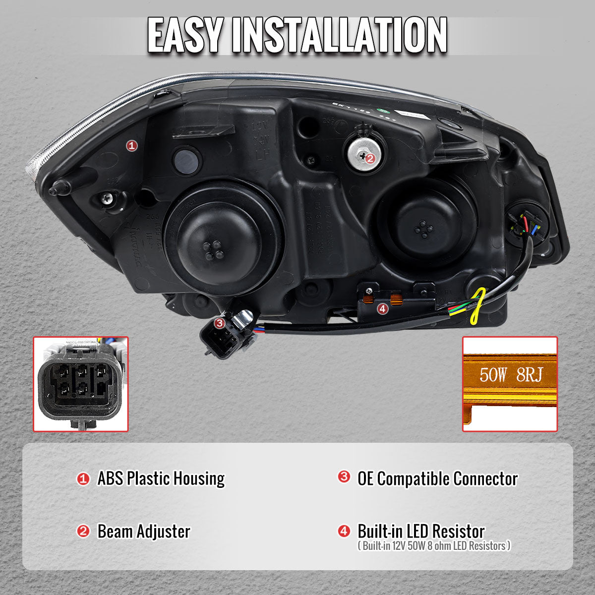 Spec-D 05-10 Chevy Cobalt Headlights Switchback DRL Black/Smoked