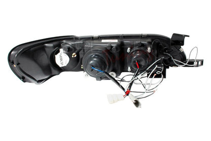 Spec-D 93-97 Toyota Corolla Halo Projector Headlights Chrome