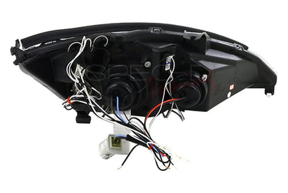 Spec-D 00-04 Ford Focus Halo Projector Headlights Black