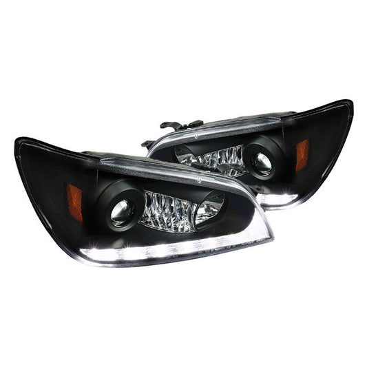 Spec-D 01-05 Lexus IS300 Headlights Projector LED Strip Black/Clear
