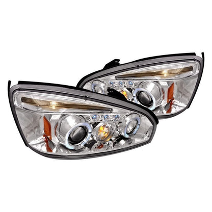 Spec-D 04-08 Chevy Malibu Halo Projector Headlights Chrome