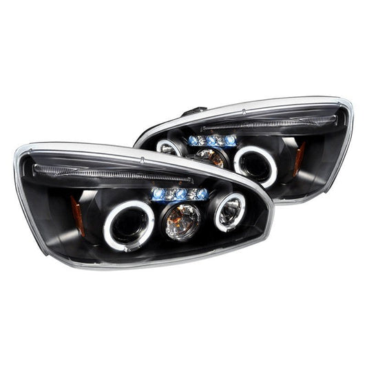 Spec-D 04-08 Chevy Malibu Halo Projector Headlights Black