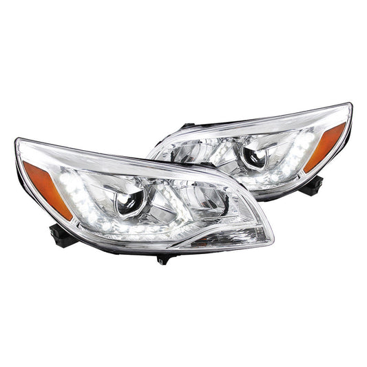 Spec-D 13-15 Chevy Malibu Headlights Projector Chrome/Clear