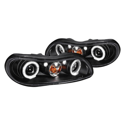Spec-D 97-05 Chevy Malibu Halo Projector Headlights Black
