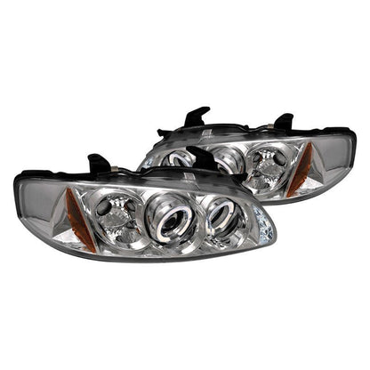 Spec-D 00-03 Nissan Sentra Halo Projector Headlights Chrome
