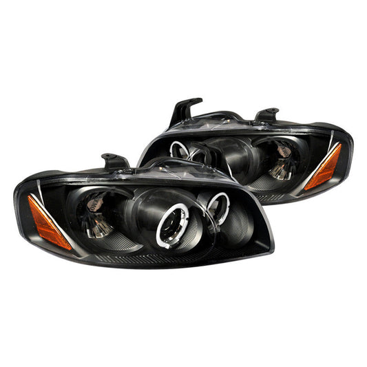 Spec-D 04-06 Nissan Sentra Halo Projector Headlights Black
