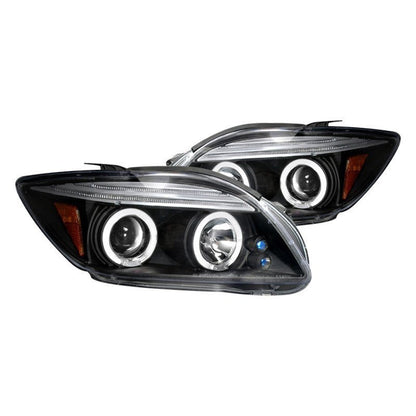 Spec-D 05-10 Scion tC Headlights Dual Halo Projector Matte Black