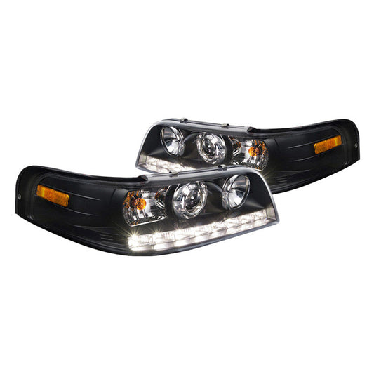 Spec-D 98-11 Ford Crown Victoria Projector Headlights Black