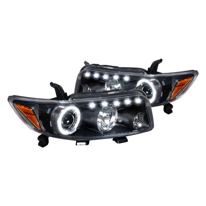 Spec-D 08-10 Scion xB Projector Halo Headlights Matte Black/Clear