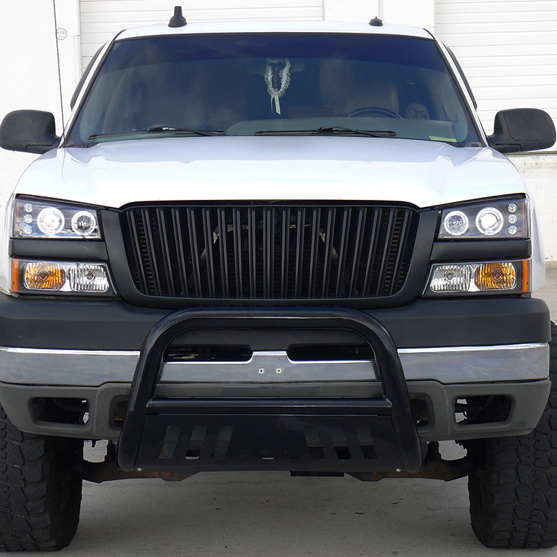 Spec-D 03-07 Silverado 02-06 Avalanche Headlights Halo Projector Black