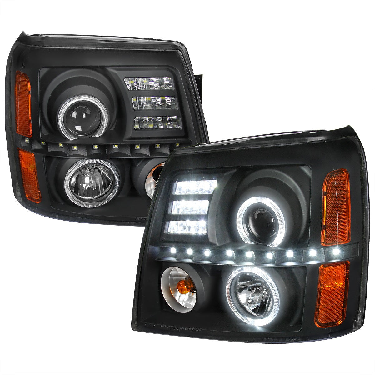 Spec-D 02-06 Cadillac Escalade Projector Headlights Black
