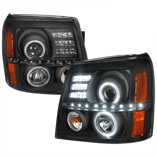 Spec-D 02-06 Cadillac Escalade Projector Headlights Black