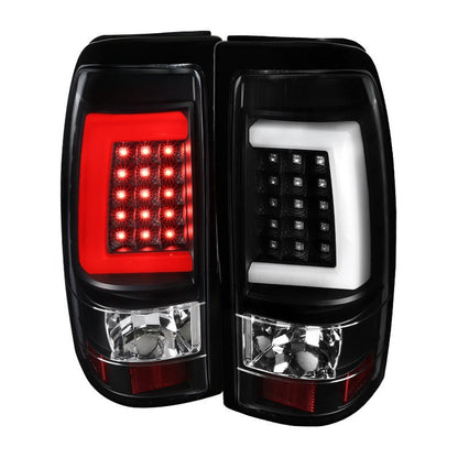 Spec-D 03-07 Silverado GMC Sierra G2 LED Tail Lights Black/Clear