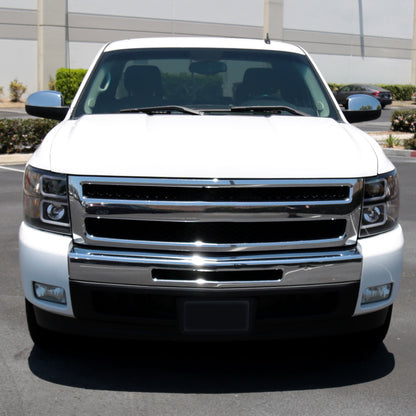 Spec-D 07-13 Chevy Silverado Pickup Projector Headlights Black