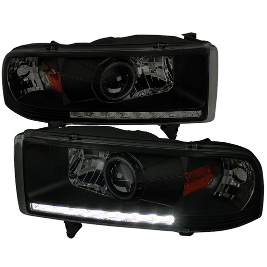 Spec-D 94-02 Dodge Ram 1500 2500 3500 Headlights Smoked