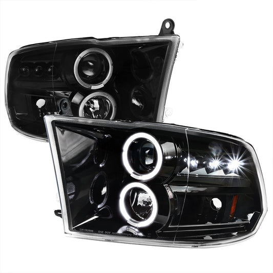 Spec-D 09-18 Dodge Ram 1500 2500 3500 SEQ LED Headlights Black