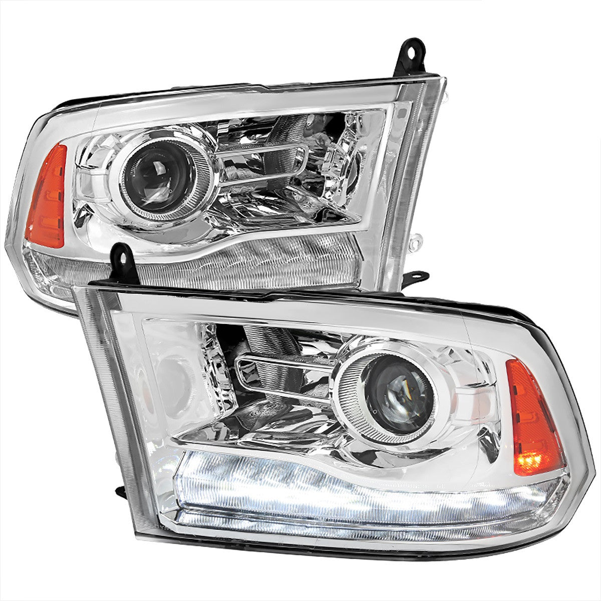 Spec-D 09-18 Dodge Ram 1500 2500 3500 Pro Headlights SEQ Chrome