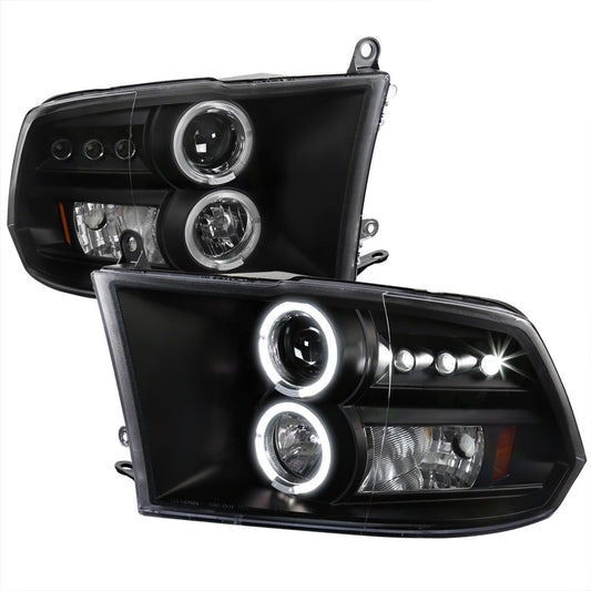 Spec-D 09-18 Dodge Ram 1500 2500 3500 Projector Headlights SEQ Chrome