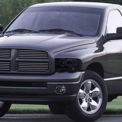 Spec-D 02-05 Dodge Ram Dual Halo Projector Headlights Smoked