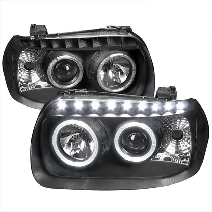 Spec-D 05-07 Ford Escape Headlights Dual Halo Projector Matte Black