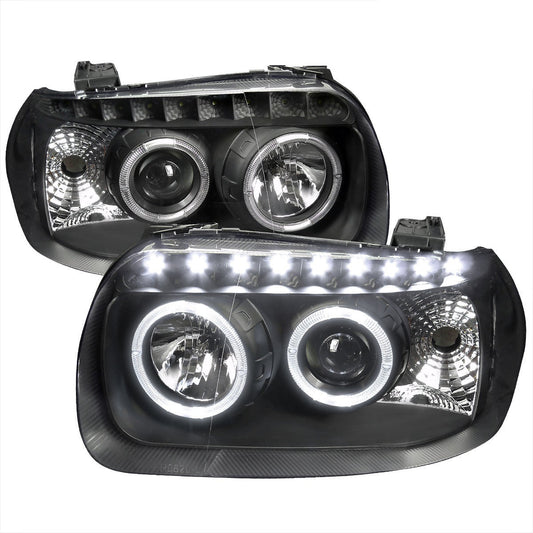 Spec-D 05-07 Ford Escape Headlights Dual Halo Projector Matte Black