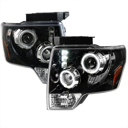 Spec-D 04-08 Ford F150 06-08 Lincoln Mark Projector Headlights Black
